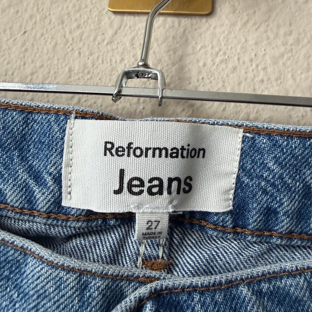 Reformation Abby Low Rise Straight Jeans Size 27 - Picture 4 of 6